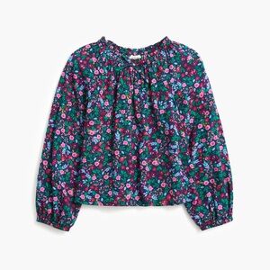 J CREW CREWCUTS Girls Dainty Floral Bow Front Top Size 4-5